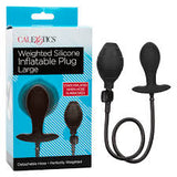 Weighted silicone inflatable plug large