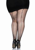 Leg avenue fishnet tights with backseam 9015