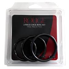 Rouge 3 piece cock ring set