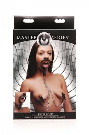 Degraded mouth spreader with nipple clamps