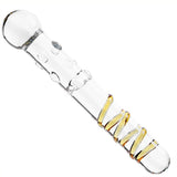 Magic wand glass butt plug