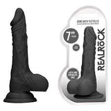 RealRock Dildo with Balls - 7''/ 17 cm