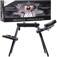 Obedience extreme sex bench with restraint straps
