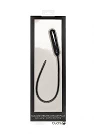 Silicone vibrating bullet plug extra long urethral sounding
