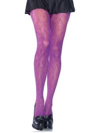 Leg avenue chandelier lace panty hose plus size 9958Q