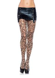 Leg avenue spandex sheer woven crackle print pantyhose 9959
