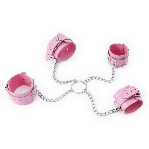 Fleece hog tie system with chain