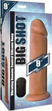 Big shot vibrating remote control silicone dong