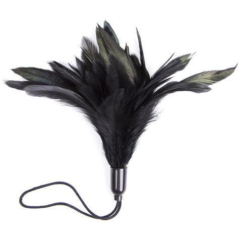 Horn feather tickler