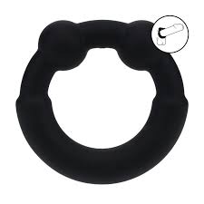 Levelz metal & silicone cock ring