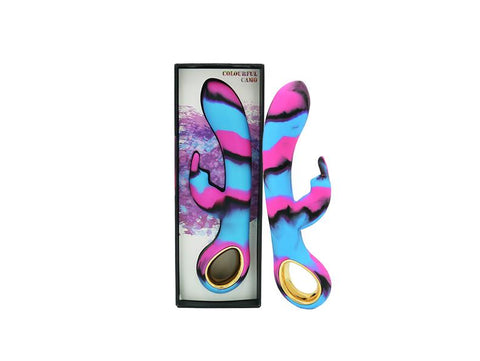 Colourful camo dini vibrator blue heating