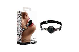 Printed breathable ball gag old school tattoo style