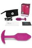 B vibe vibrating snug plug 2 rose