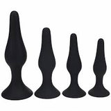 Levelz slim silicone anal plug kit of 4