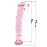 Pink glass 7.5 dildo