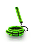 Glow in the dark bonded leather collar and leash