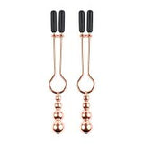 Selopa beaded nipple clamps rose gold