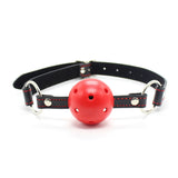 Pin buckle o ring heart ball gag