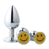 Smiling face anal butt plug