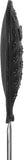 Pain metal oval spike keel crop 24" soft leather