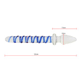 Glass double ended butt plug