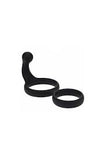 Levelz silicone double cock ring with anal stimulator