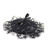 Black nipple w/lace overlay