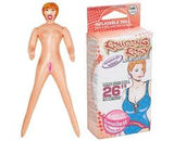 Romping rosy inflatable doll