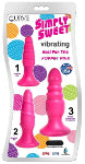 Simply sweet vibrating anal fun trio