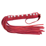 Suede leather nail handle whip