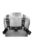 Leather male chest harness