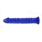 Blue bird glass dildo