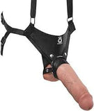 King cock 11" Hollow strap on suspender system