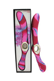 Colourful camo entice double ended vibrator