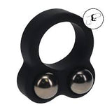 Levelz liquid silicone double weighted ball cock ring