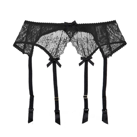 Charming ladies see through lace garters