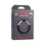 Kink stretchable silicone covered metal cock ring