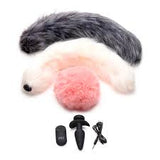 TAILZ vibrating anal plug & 3 tails w/remote control