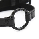 Leather steel ring