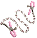 Nipple play crystal chain nipple clamps