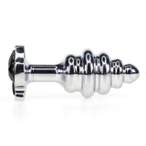 Thread steel spade diamond butt plug