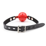 Locking subdue me breathable ball gag
