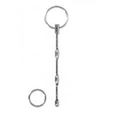Stainless steel ribbed plug with ring