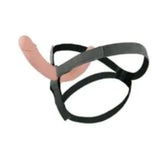 Ultra lover 8" silicone double dong with strap on