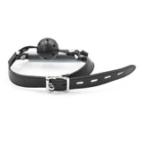 Clear tube breathable ball gag