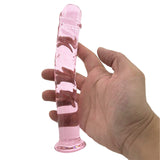 Pink glass 7.5 dildo