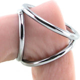 Triple metal cock and ball ring
