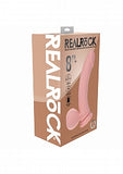 Realrock rechargeable dual layered liquid silicone vibrating curved weighted balls