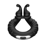 Forto F-24 textured vibrating cock ring