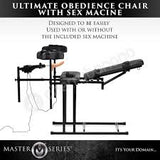 Ultimate obedience chair with sex machine